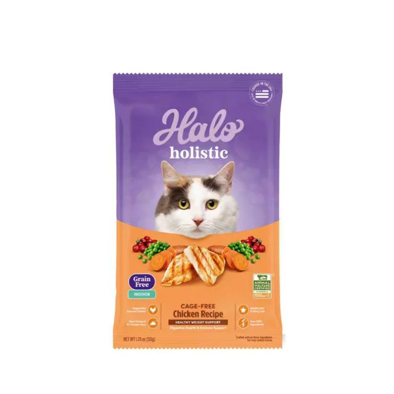 High-Quality Cat Food, Wild-Caught Salmon & Whitefish Chicken Recipe, 50g, Healthy Weight Support - Bond Well Supplies