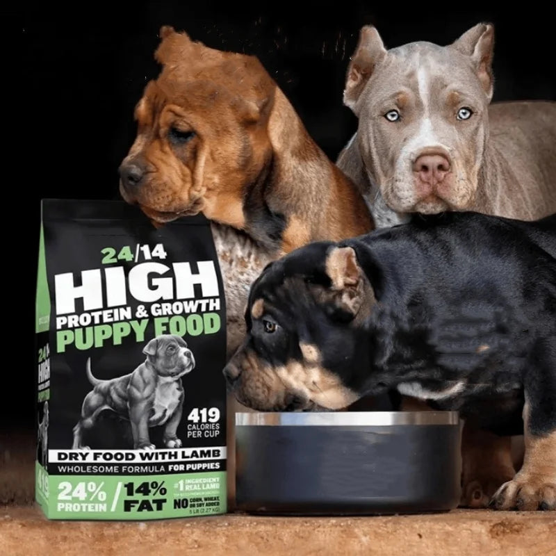 BULLY MAX High-Protein Puppy Food, Wholesome Growth Formula for Strong Muscle Development, 120g - Bond Well Supplies
