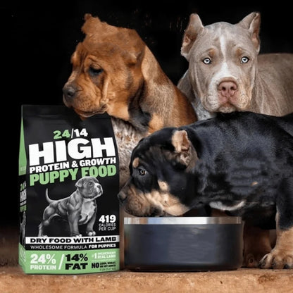 BULLY MAX High-Protein Puppy Food, Wholesome Growth Formula for Strong Muscle Development, 120g - Bond Well Supplies