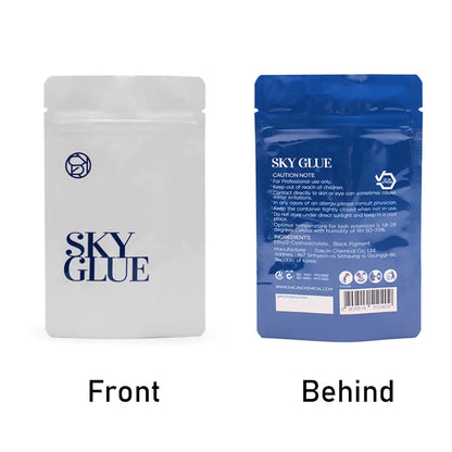 SKY Eyelash Extension Adhesive, 10 Bottles x 5ml, Black Lash Glue for Professional Makeup - Bond Well Supplies