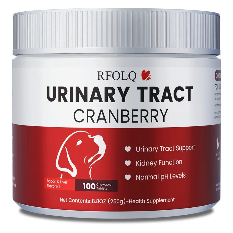 Cranberry Chews for Dogs, Urinary Tract & Bladder Wellness Support - Bond Well Supplies