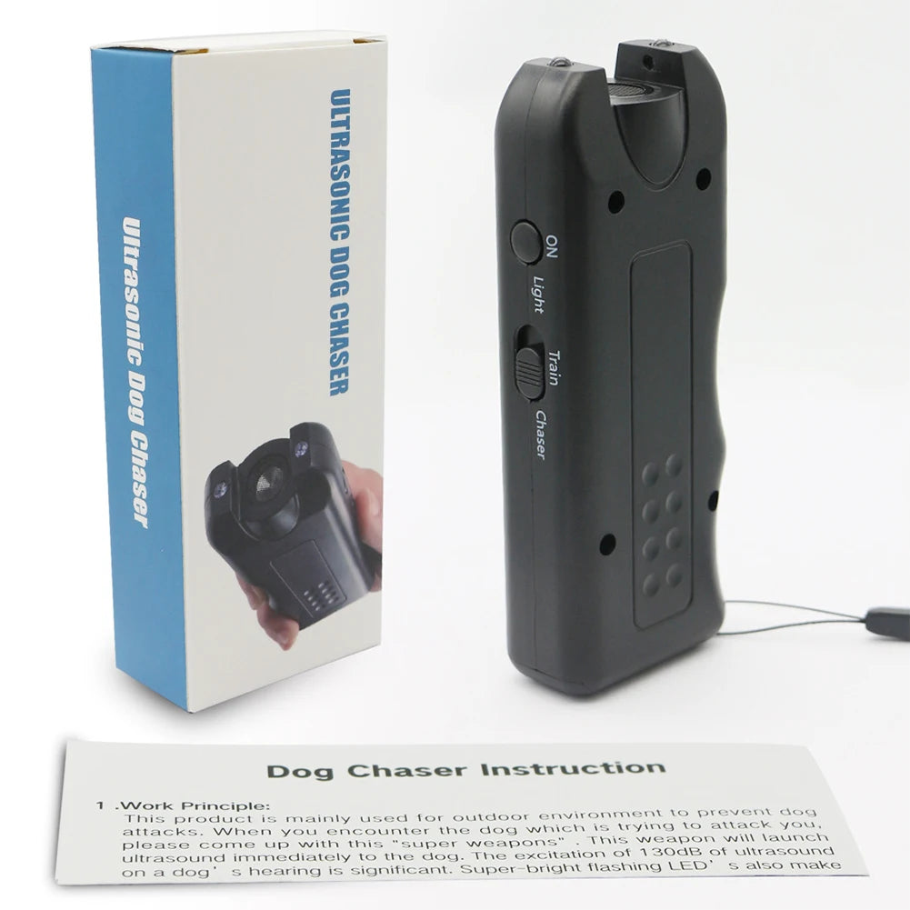 Handheld Ultrasonic Dog Training and Bark Management Device