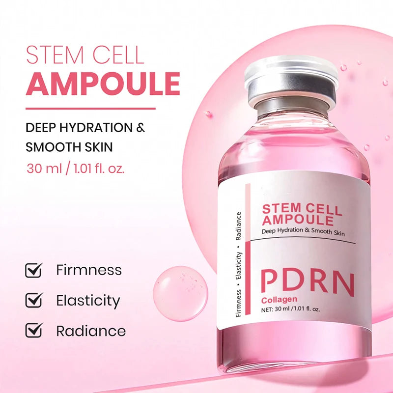 Stem Cell PDRN Ampoule Serum, Collagen Facial Essence for Hydration, Smoother-Looking Skin & Radiance - Bond Well Supplies