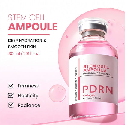 Stem Cell PDRN Ampoule Serum, Collagen Facial Essence for Hydration, Smoother-Looking Skin & Radiance - Bond Well Supplies