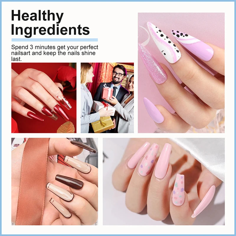 Semi-Permanent Gel Nail Polish Kit, 27 Colors with LED Lamp, Base & Top Coat for Home & Salon - Bond Well Supplies