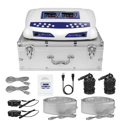 Professional Ionic Foot Bath Spa Machine, Dual Foot Bath System with Massage Pads & Far Infrared Waist Belt