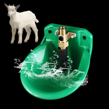 Automatic Livestock Water Drinker Bowl, Copper Valve Feeding Equipment for Sheep, Goats & Cattle - Bond Well Supplies