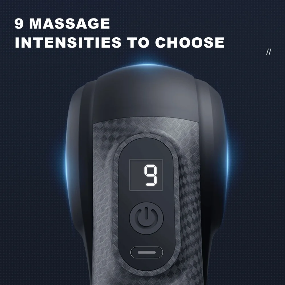 Handheld Muscle Massager for Neck, Shoulders and Back, Low-Noise Operation