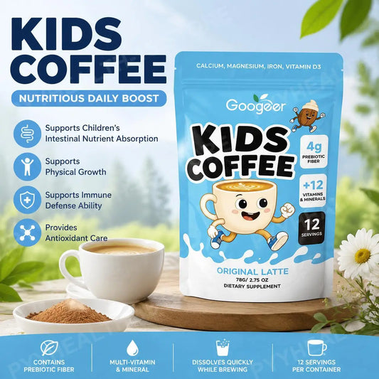 Children's Prebiotic Latte Powder, 12 Vitamins & Minerals for Daily Nutrition & Wellness, 78g, 12 Servings - Bond Well Supplies