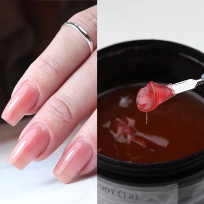 MSHARE 250g Builder Nail Gel, Hard Gel for Nail Extensions, French Nail Art and Sculpting