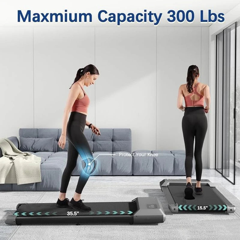 Compact Walking and Running Treadmill for Home Fitness