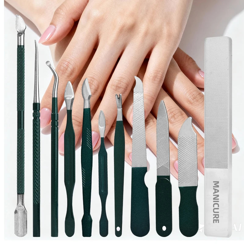48-Piece Professional Nail Care Set, Stainless Steel Nail Trimmers, Manicure & Pedicure Tools - Bond Well Supplies