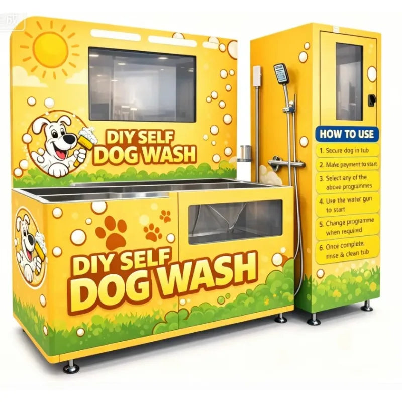 Customized Portable Pet Washing Machine for Dogs & Cats, Outdoor Self-Service Bathing Equipment - Bond Well Supplies