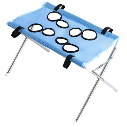 Pet Grooming Hammock Stand, Breathable Foldable Restraint Table for Home Nail Clipping - Bond Well Supplies