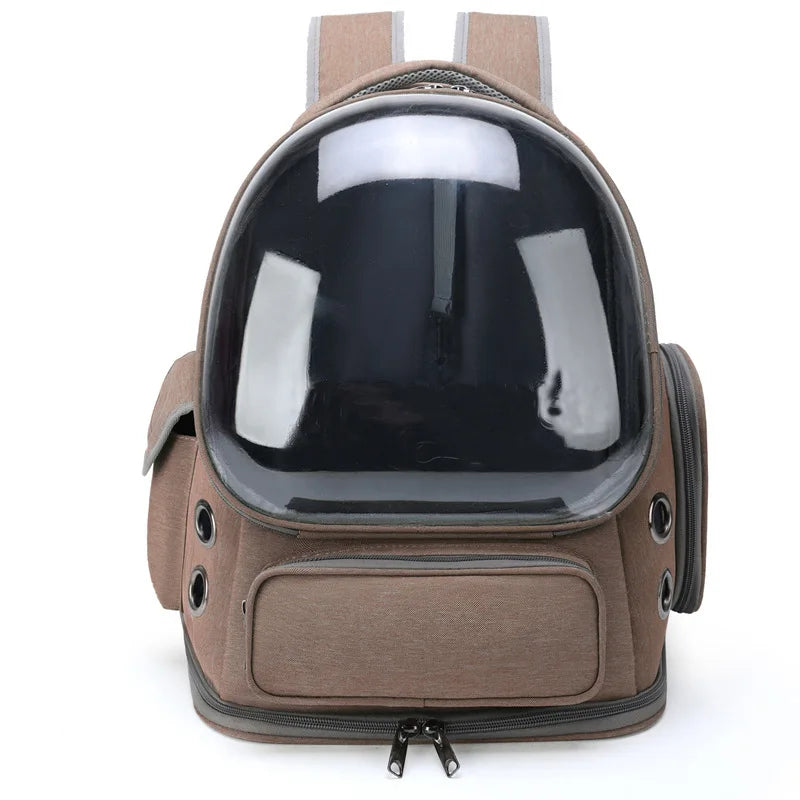 Pet Carrier Backpack for Cats and Small Dogs, Breathable Transparent Travel Bag