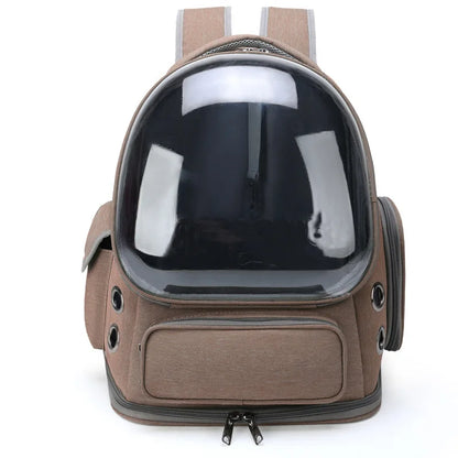 Pet Carrier Backpack for Cats and Small Dogs, Breathable Transparent Travel Bag