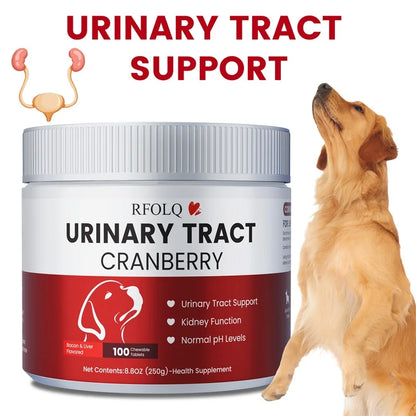 Cranberry Chews for Dogs, Urinary Tract & Bladder Wellness Support - Bond Well Supplies