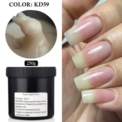 MSHARE 250g Builder Nail Gel, Hard Gel for Nail Extensions, French Nail Art and Sculpting