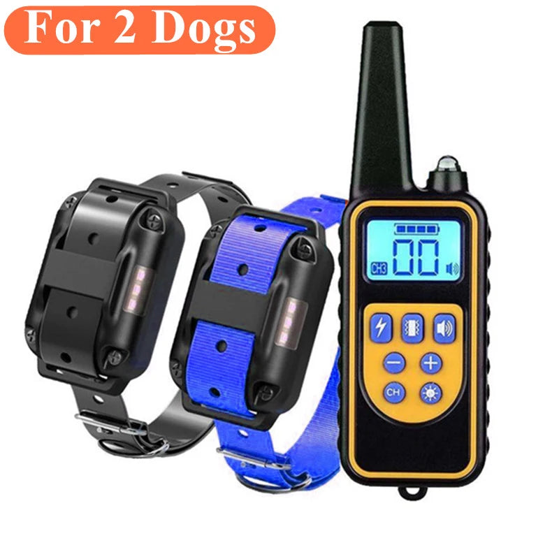 Dog Training Collar, IPX7 Waterproof Rechargeable Remote Training Collar for Large, Medium and Small Dogs