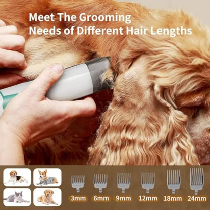 Dog Grooming Vacuum with Pet Clippers, Nail Grinder and Hair Removal Tools for Dogs and Cats