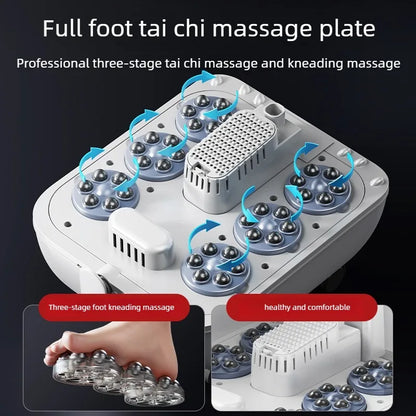 Electric Foot Bath Spa Basin with Heating, Constant Temperature, Automatic Massage & Remote Control
