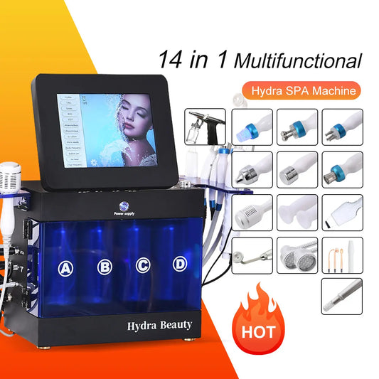 Professional 14-in-1 Hydra Facial Beauty Machine, Multi-Function Facial Skin Care Equipment - Bond Well Supplies