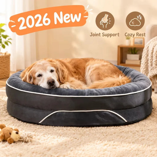 Senior Dog Mattress, Four-Season Pet Bed for Medium & Large Dogs & Cats - Bond Well Supplies