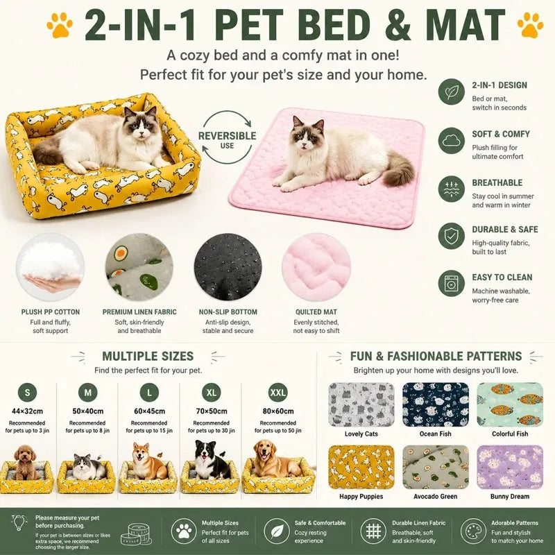 rketplace-Friendly
Pet Cooling Mat for Dogs and Cats, Breathable Washable Cushion
