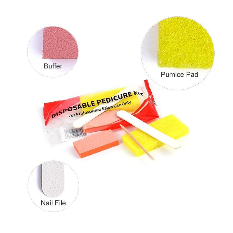 Professional Disposable Nail Care Tools Set, 100 Pack Manicure and Pedicure Kits