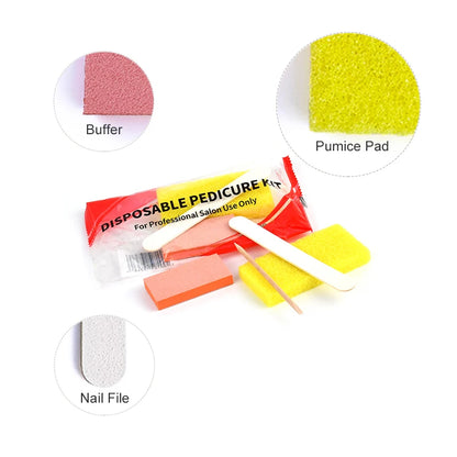 Professional Disposable Nail Care Tools Set, 100 Pack Manicure and Pedicure Kits