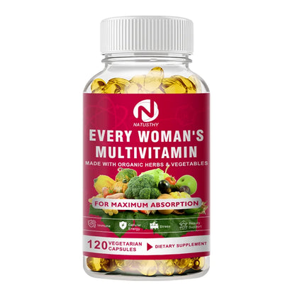 Multivitamin for Women Capsules for Hormone Balance, Skin, Heart, Brain, Bone and Immune Support