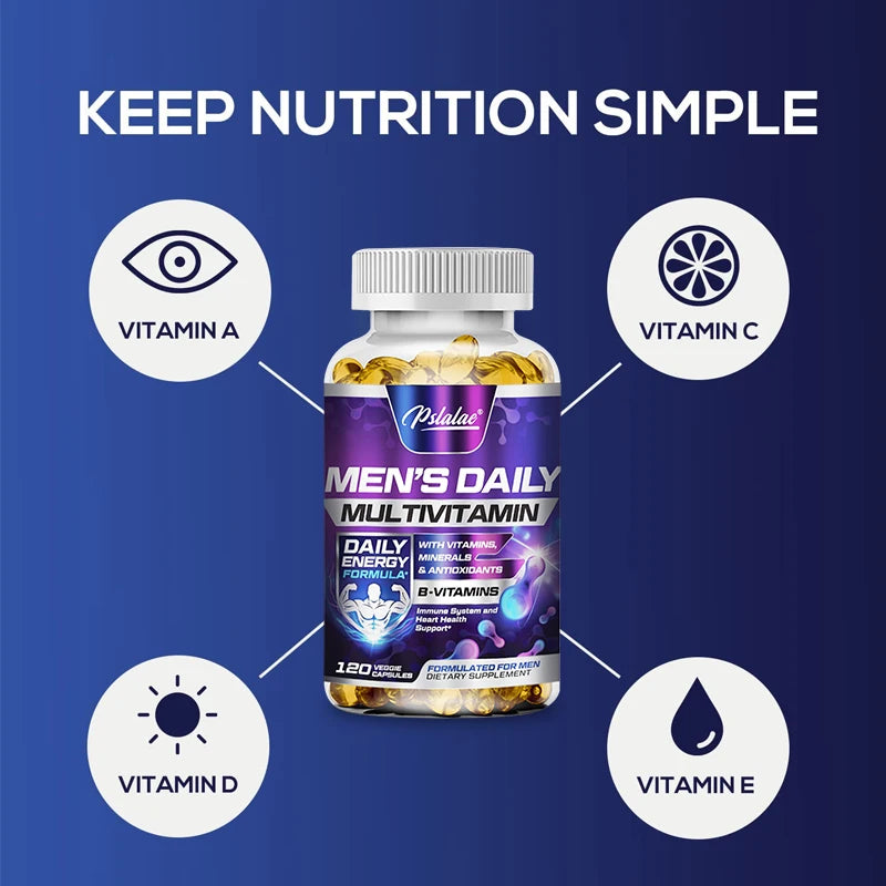 Men's Multivitamin Supplement, Energy & Endurance Support for Heart, Brain Health & Daily Vitality - Bond Well Supplies