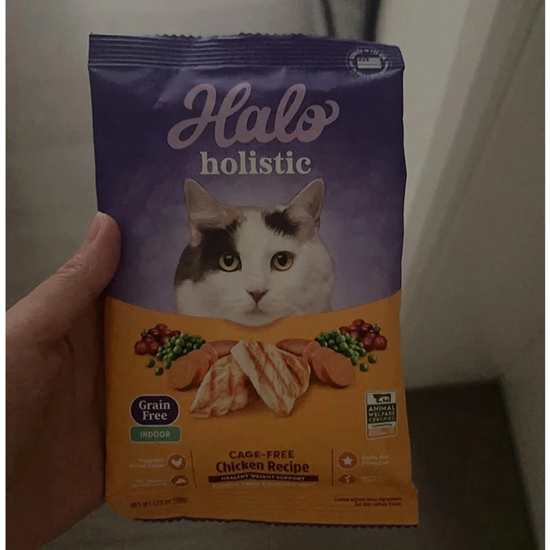 High-Quality Cat Food, Wild-Caught Salmon & Whitefish Chicken Recipe, 50g, Healthy Weight Support - Bond Well Supplies