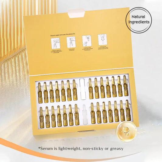 Hydrating Vitamin C Ampoule Serum Set for Daily Facial Skin Care