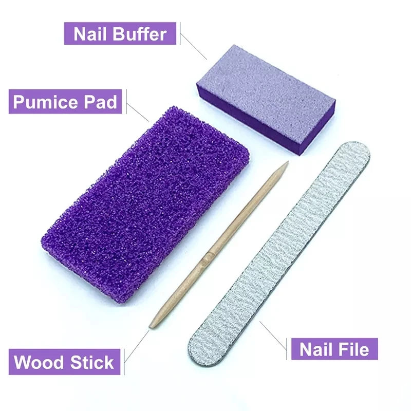 Professional Disposable Nail Care Tools Set, 100 Pack Manicure and Pedicure Kits