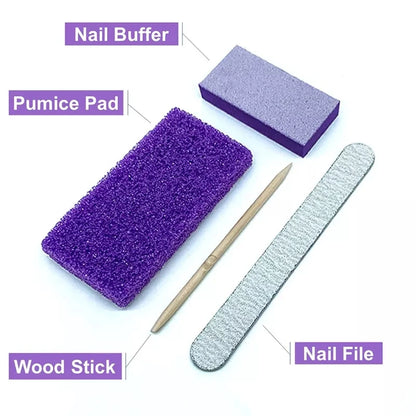 Professional Disposable Nail Care Tools Set, 100 Pack Manicure and Pedicure Kits