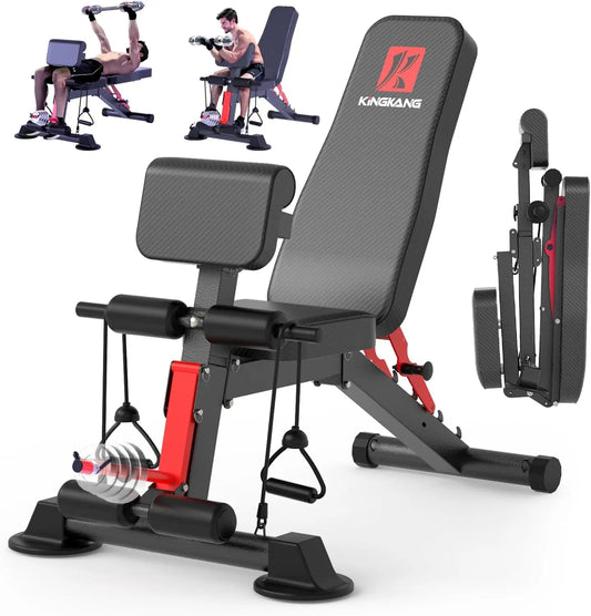 14-in-1 Adjustable Weight Bench, Foldable Multi-Function Dumbbell Workout Bench, 1,000 LBS Capacity - Bond Well Supplies