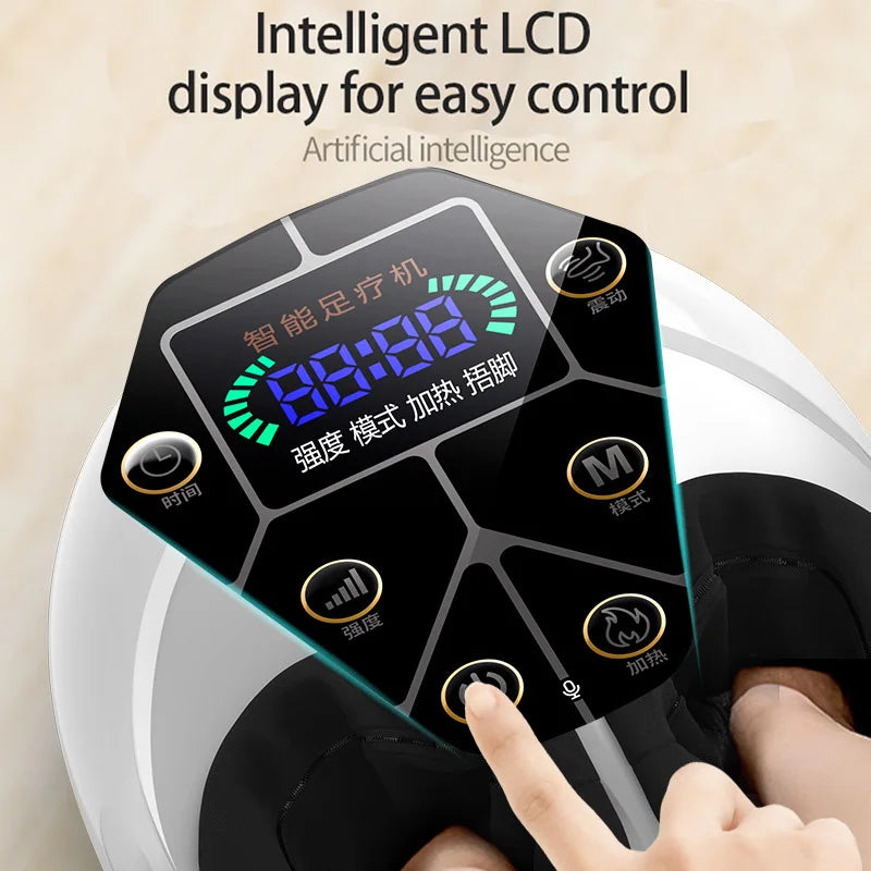 Foot Massager with Vibration, Deep Kneading, Acupressure and Heat for Feet and Legs