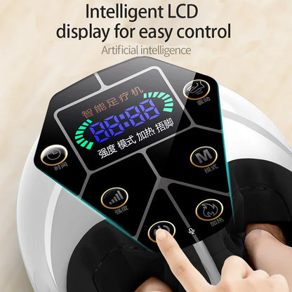 Foot Massager with Vibration, Deep Kneading, Acupressure and Heat for Feet and Legs