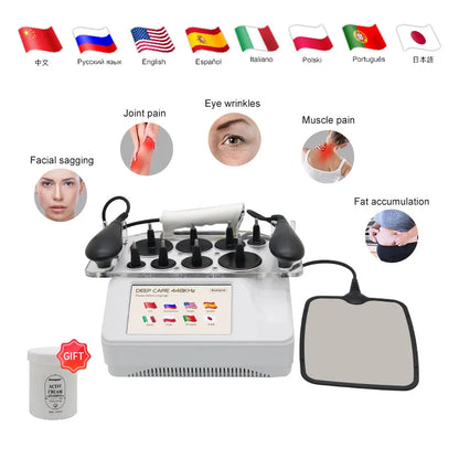 Professional 448K TECAR Machine, RF CET/RET Deep Heating & Microcurrent Body Therapy Device