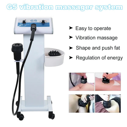 Professional High-Frequency Vibrating Massager, G5 Body Massage Machine with 5 Massage Tips