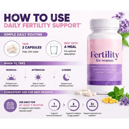 Fertility Vitamins for Women, Myo-Inositol with Methylfolate & Multivitamins, Daily Ovarian & Hormonal Wellness, 60 Count - Bond Well Supplies