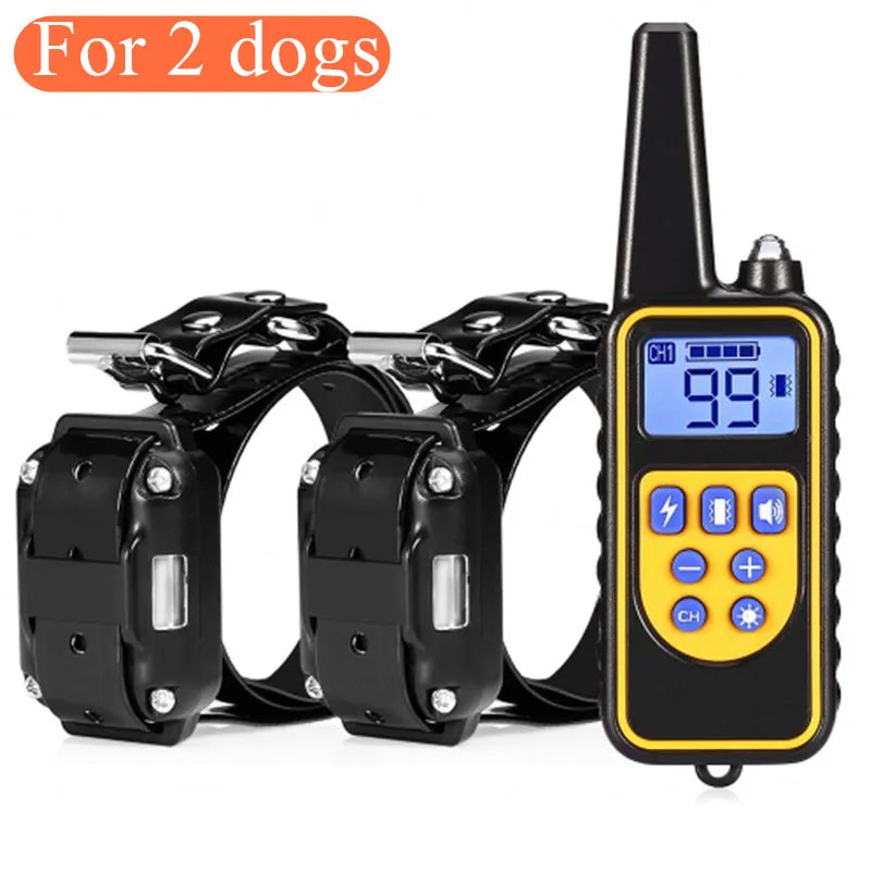 Dog Training Collar, IPX7 Waterproof Rechargeable Remote Training Collar for Large, Medium and Small Dogs