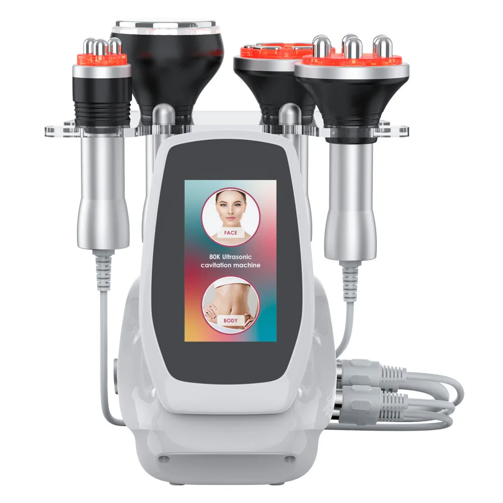 4-in-1 80K Cavitation Body Slimming Machine, Ultrasonic Beauty Device with Vacuum Suction & Facial Massage - Bond Well Supplies
