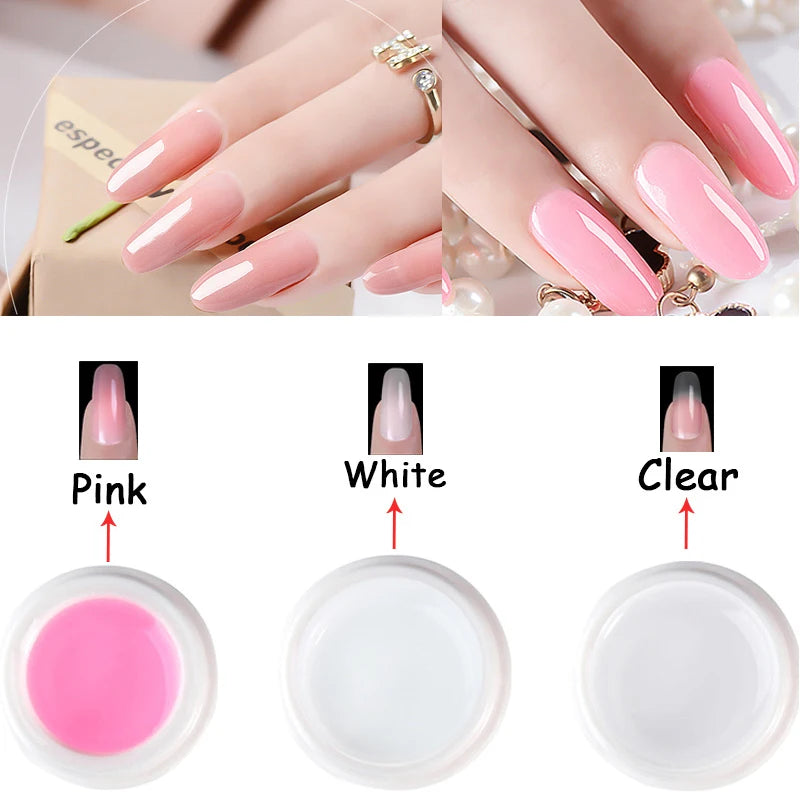 Professional Gel Nail Polish Manicure Kit, Nail Dryer, Semi-Permanent Varnish & Nail Art Decoration Set - Bond Well Supplies