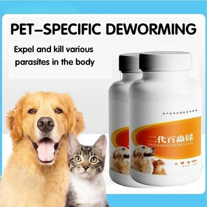 Dog & Cat Deworming Tablets, Pet Parasite Treatment for Common Intestinal Worms