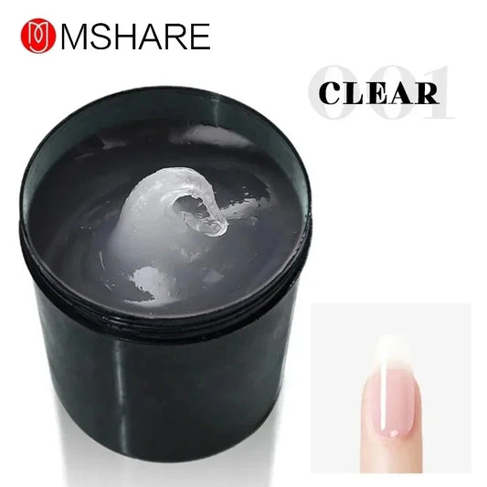MSHARE 250g Builder Nail Gel, Hard Gel for Nail Extensions, French Nail Art and Sculpting