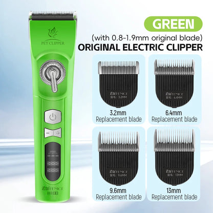 Fenice H100 Cordless Rechargeable Pet Hair Clipper, Low-Noise Dog & Cat Grooming Trimmer
