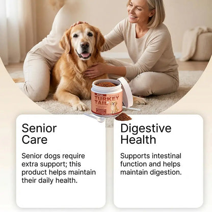 Dog Immune Support Supplement Powder, 100g Daily Wellness Formula for All Breeds - Bond Well Supplies
