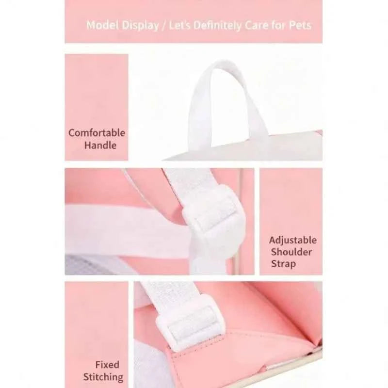 Airline-Approved Cat Carrier Backpack, Foldable Breathable Bag for Travel, Hiking and Vet Transpor